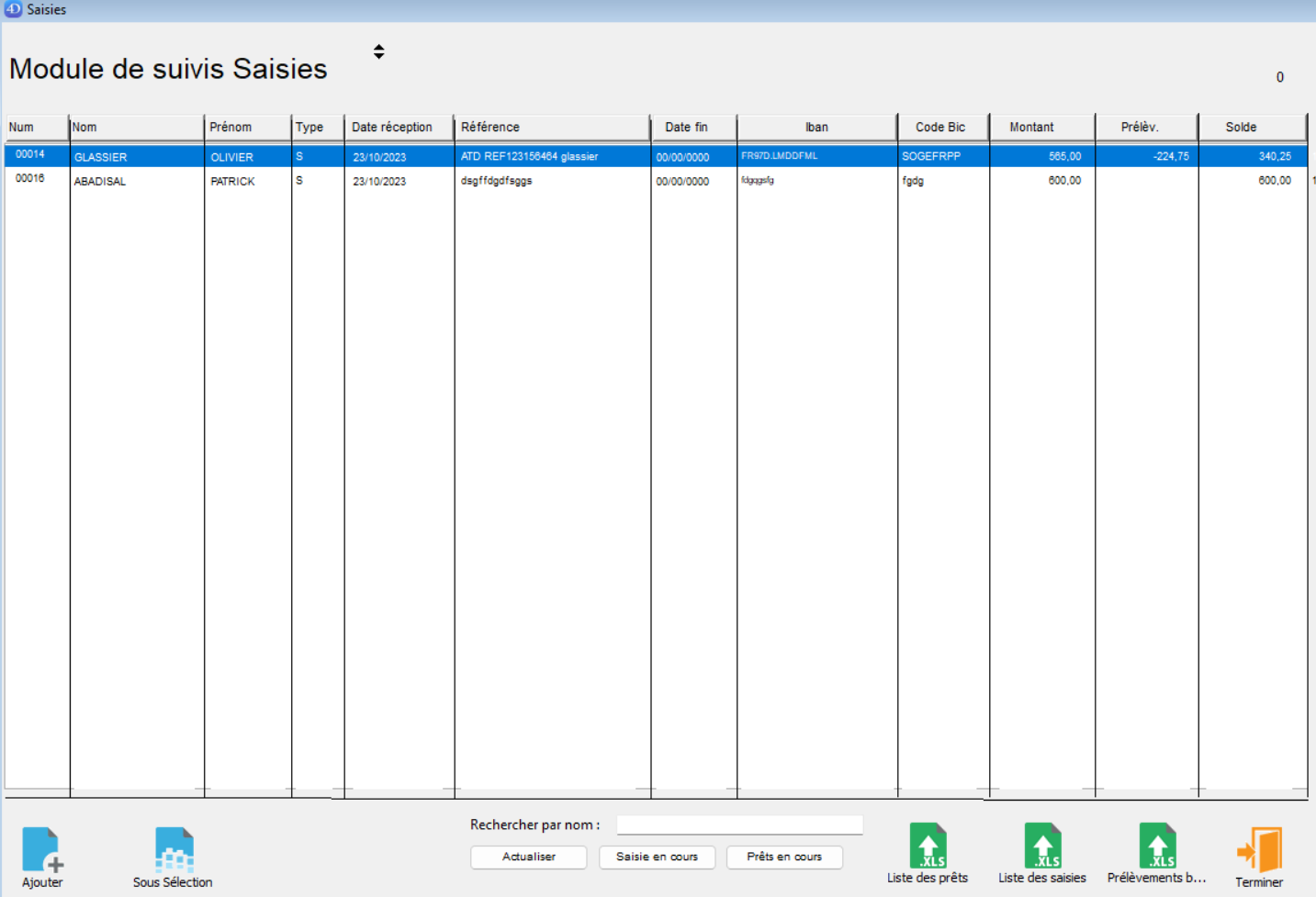 Module de gestion des Saisies sur salaires ATD